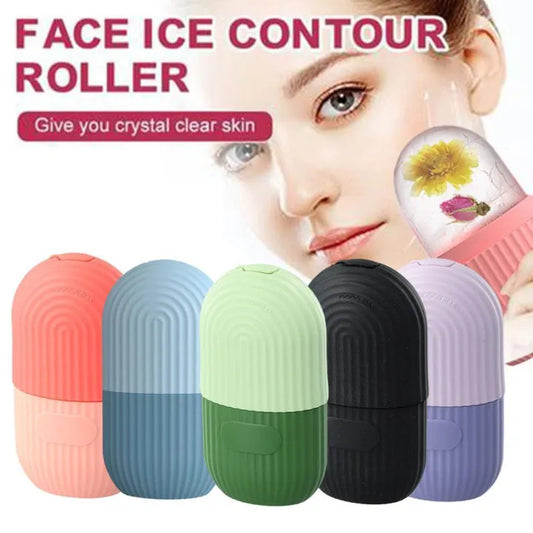 Silicone Ice Roller for Face – Cryotherapy Massage Tool for Glowing, Tight, and De-Puffed Skin