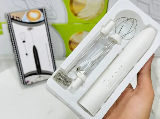 2 in 1 Electric Rechargeable Coffee Beater & Milk Frother and Foamer | High Quality