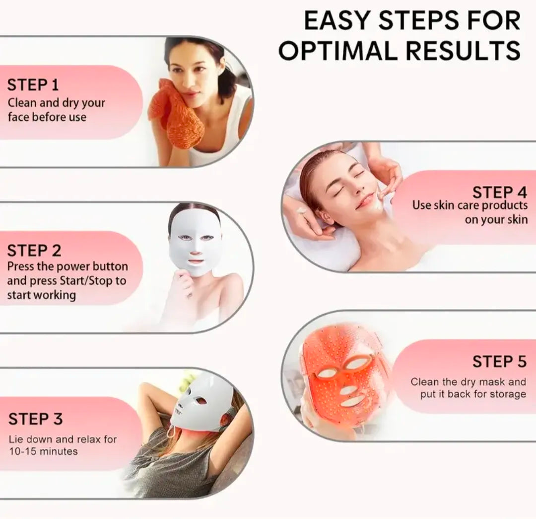 LED Light Therapy Face Mask Skin Rejuvenation