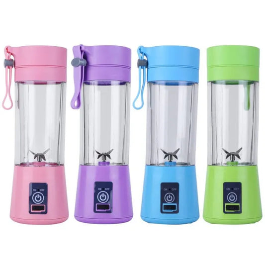 Electric Blender Mini Portable Personal Size USB Rechargeable Mixer 380ml Food Grade Water Bottle Portable Fruit Juicer Machine