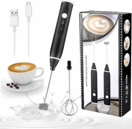 2 in 1 Electric Rechargeable Coffee Beater & Milk Frother and Foamer | High Quality