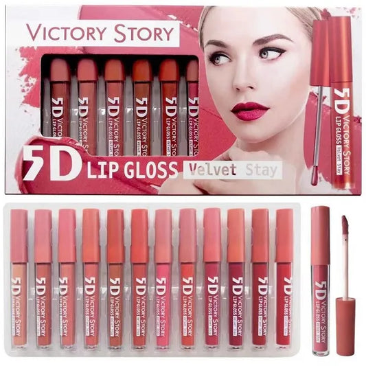 Lipgloss Matte Nude Redish Shades