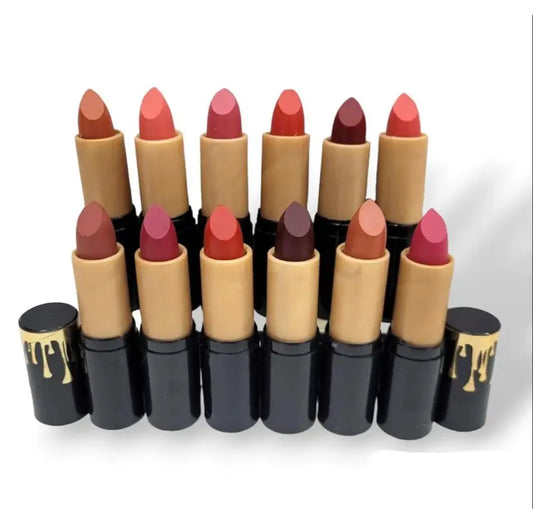Pack Of 12 Matte Lipstick Multicolour Box