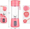 Electric Blender Mini Portable Personal Size USB Rechargeable Mixer 380ml Food Grade Water Bottle Portable Fruit Juicer Machine