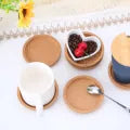 Household Durable Placemats Non-slip Tea Coasters Heat Resistant Cork Coasters Anti-hot Heat Pad Wooden Cup Mat