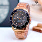Men Fashion Simple Ghost Water Watches Stainless Steel Mesh Strap Quartz Watch