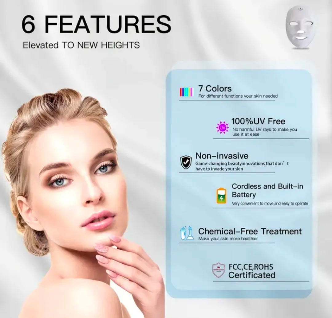 LED Light Therapy Face Mask Skin Rejuvenation