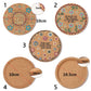 Household Durable Placemats Non-slip Tea Coasters Heat Resistant Cork Coasters Anti-hot Heat Pad Wooden Cup Mat