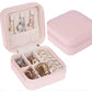 Leather Jewellery Organizer Box with Zipper | Ear Rings