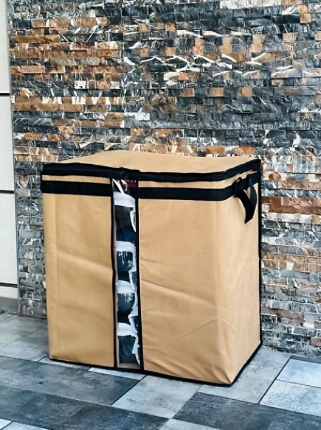 storage Bag With Zipper pack of 3-Improved Quality LARGE Storage Bags FOR SHIRTS CLOTHS AND BLANCKETS DOUBLE ZIPPER Organizer