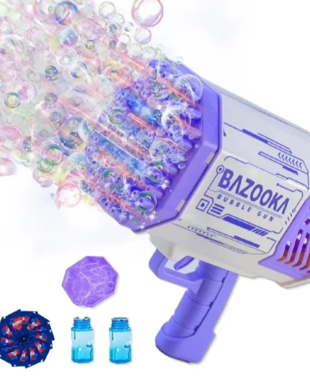 Petrella 36-Hole Bubble Bazooka Gun – Fun Bubble Blower Toy for Kids