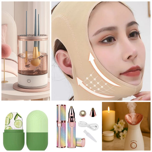 AVENZA MEGA BEAUTY DEAL ALERT 💄 Makeup Brush Cleaner 🌫️ Facial Steamer ❄️ Ice Roller ✨ Eyebrow Trimmer 💆♀️ Face Massager